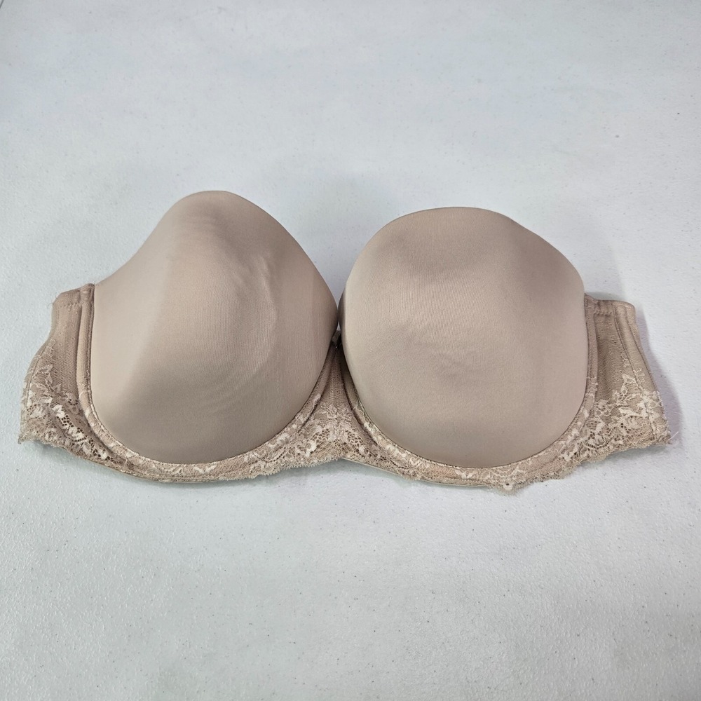 Torrid Women Bra 40DD Beige Multiway Lace Underwire Lined NO STRAPS